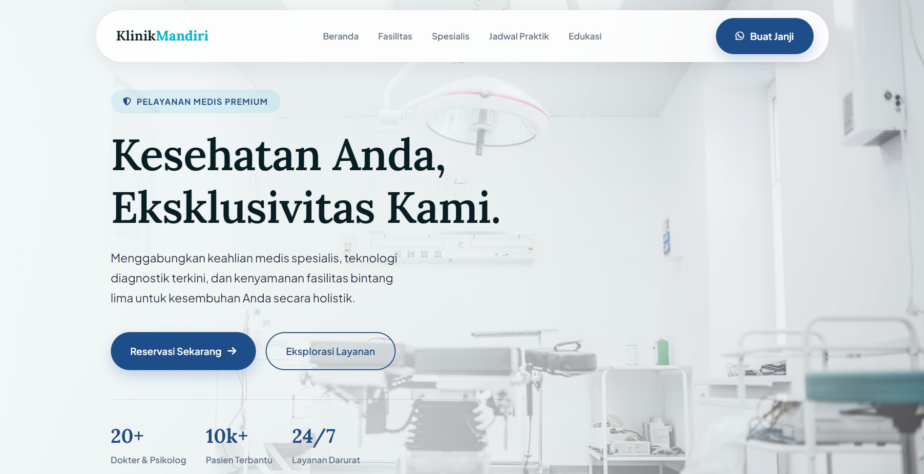 Website Klinik Sehat Mandiri